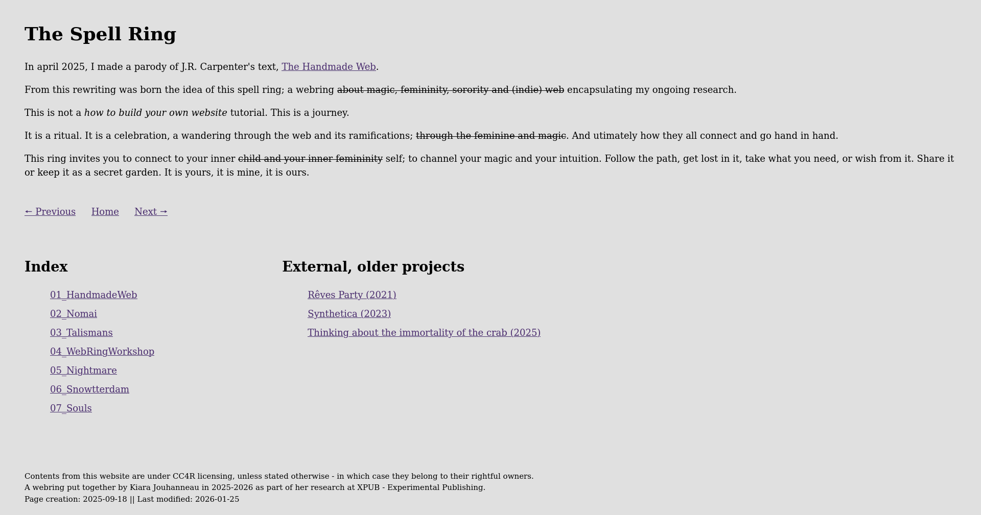 A screenshot of the Spell Ring homepage. It is not a big image so the text on it is not readable, click on the link if you're curious.